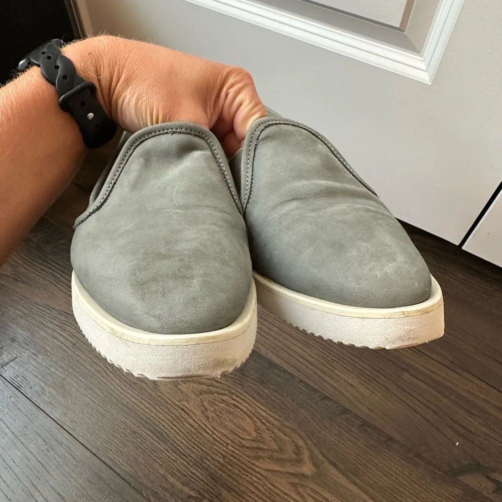 Everlane Nubuck Street Shoe Slip On Shoes - Gray Taupe Size 9.5